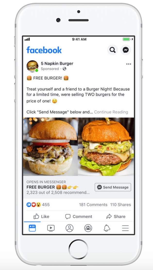 Click-to-Messenger Ad Example