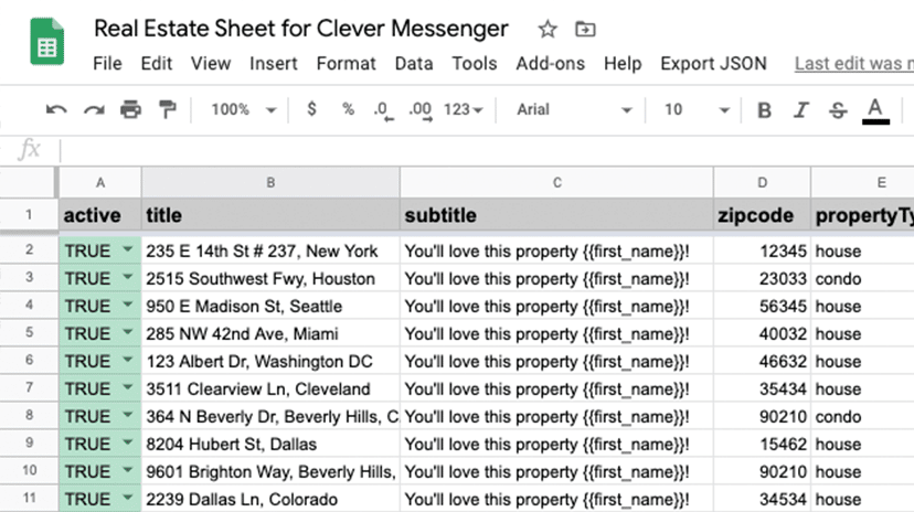 Integrate Google Sheets: Prepopulated Quick Reply with Email Addresses using Clepher