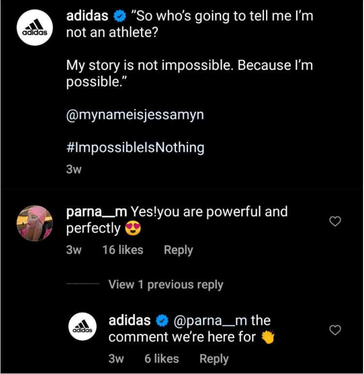 Adidas response
