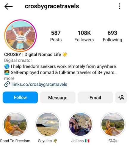 Instagram Highlight Covers - Crosby Grace Travels