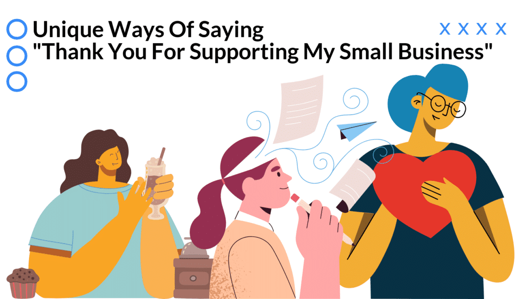 A blog post about unique ways of saying thank you for supporting your small business