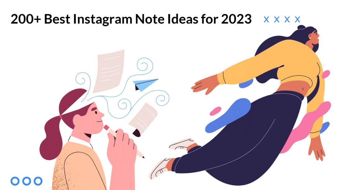 A blog post about ideas for Instagram notes