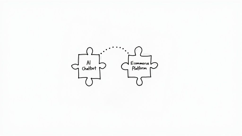 AI chatbot to ecommerce platform