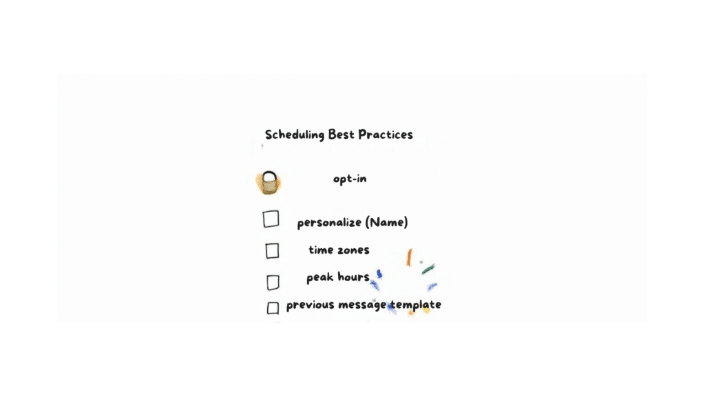 Scheduling Best Practices WhatsApp