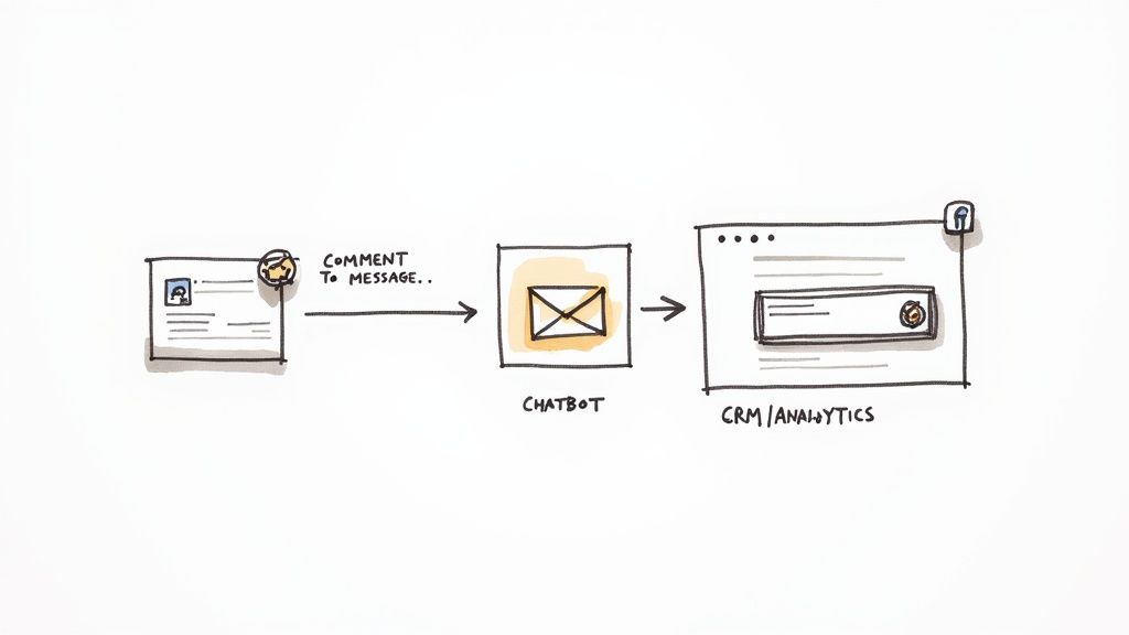 Auto Reply Facebook Messenger Automation Flow