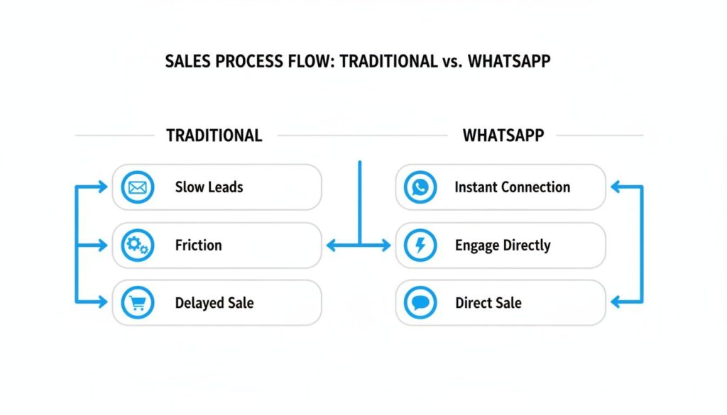 Create WhatsApp Link Sales Flow