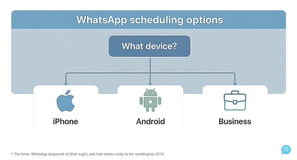 Devices for WhatsApp scheduling
