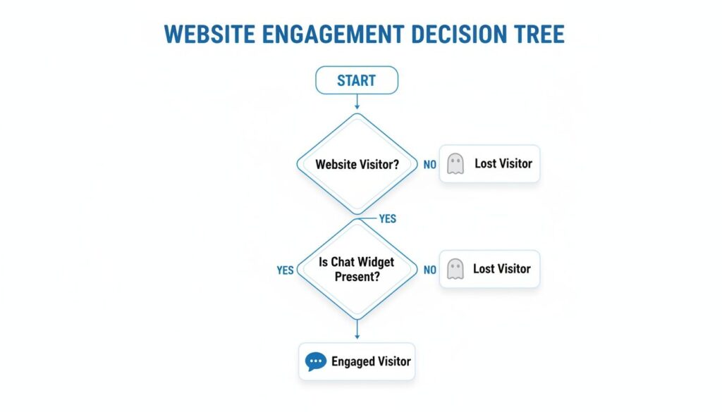 chat widgets for websites decision tree