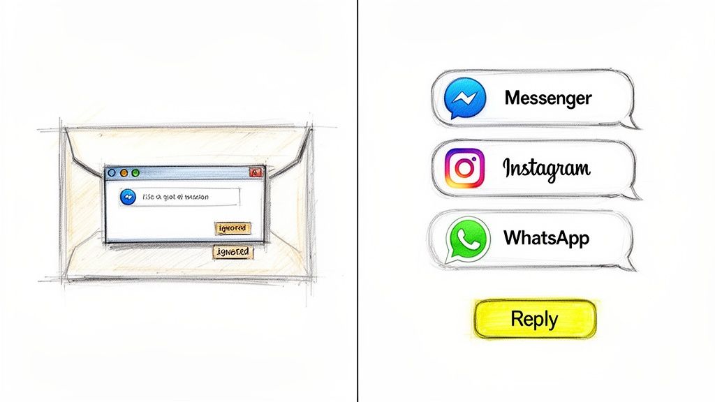 Customer Feedback Communication Contrast