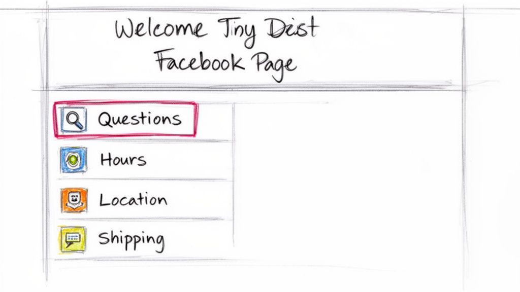 FAQ on Facebook Menu