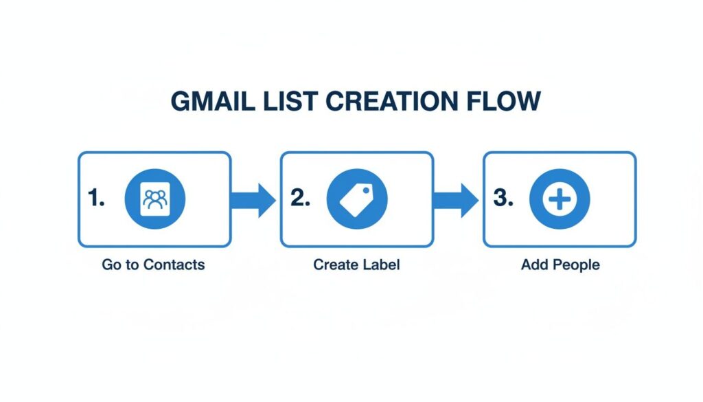Gmail List Creation Flow