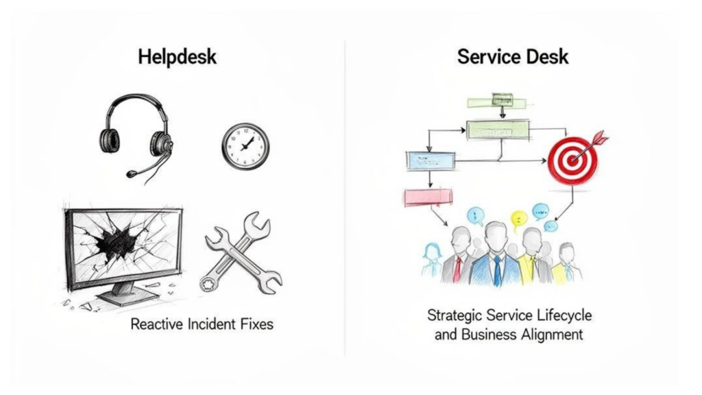 Helpdesk vs Service Desk