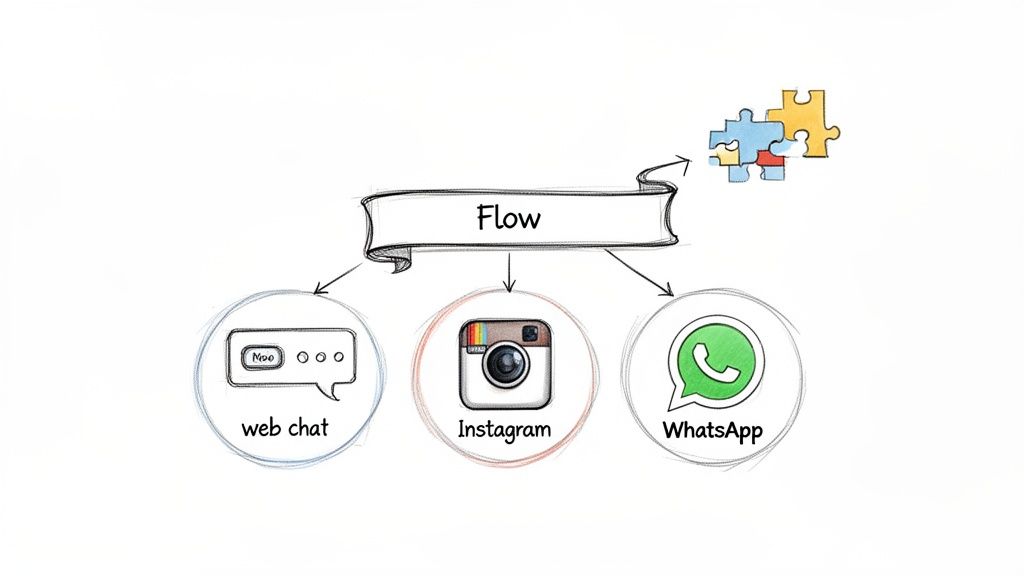 Web Chat Flow Diagram