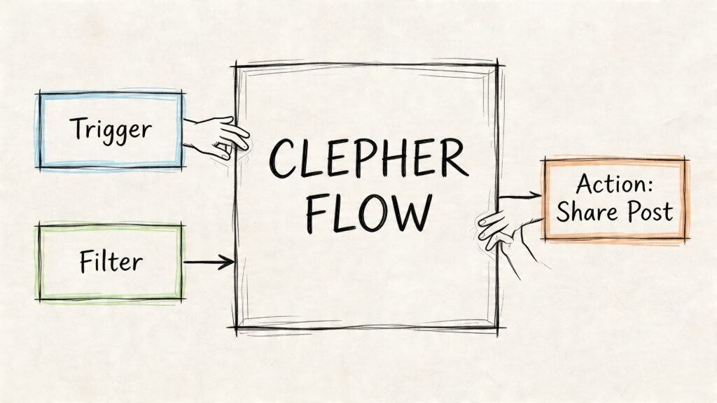 Facebook Auto Share Bot Clepher Flow