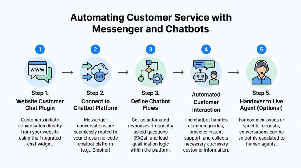 Facebook Messenger Webchat Automation