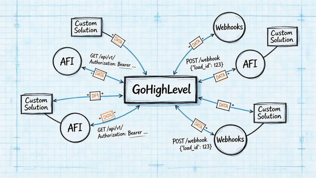 Go High Level Integration Data Flow