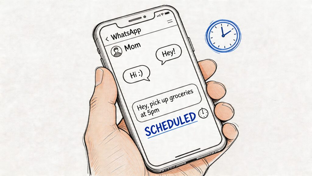 Scheduled WhatsApp Message Chat
