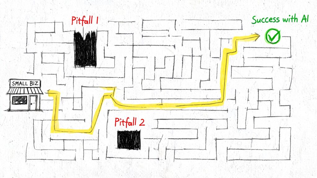 AI Marketing for Small Business Maze Strategy