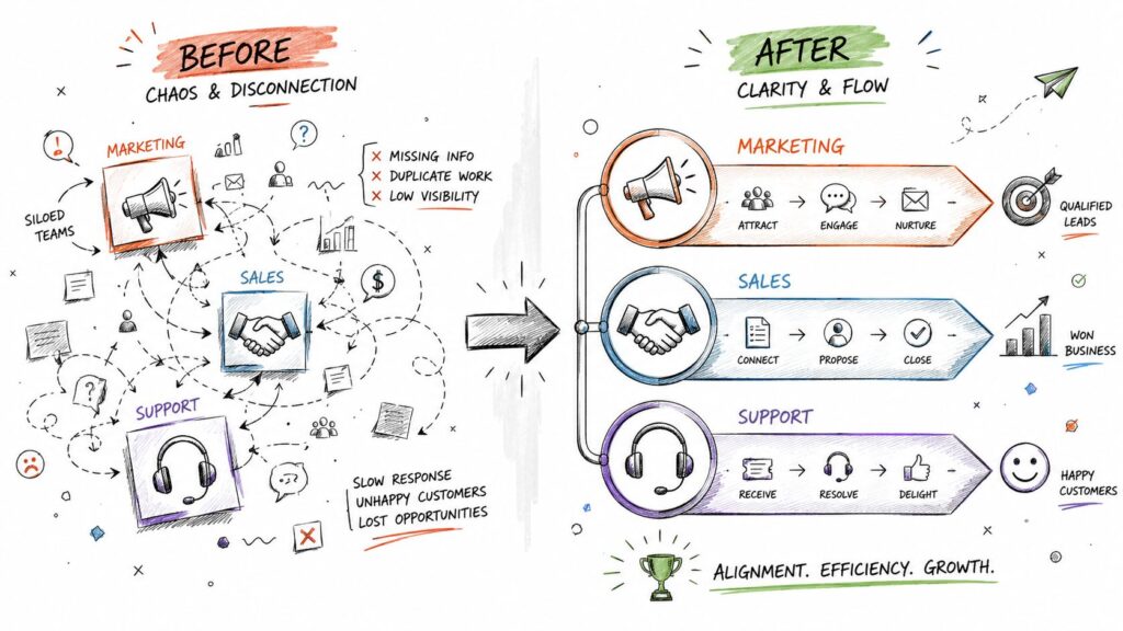 Business Process Optimization Workflow Diagram