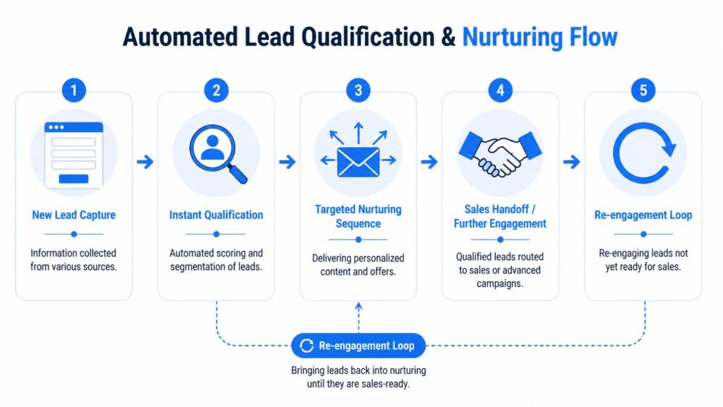 Social Media Lead Generation Automated Nurturing Flow