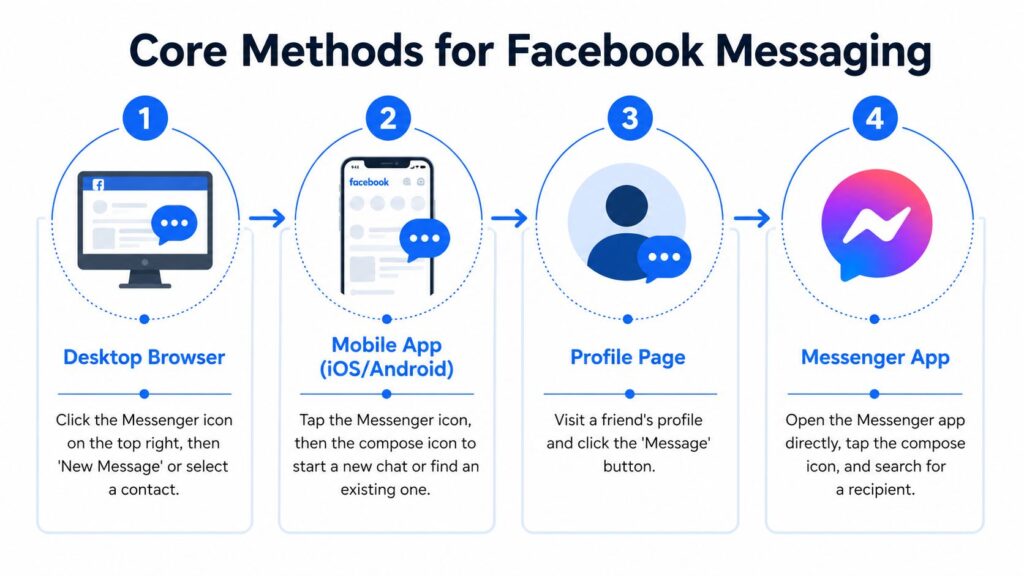 How to Inbox Someone on Facebook Messaging Methods
