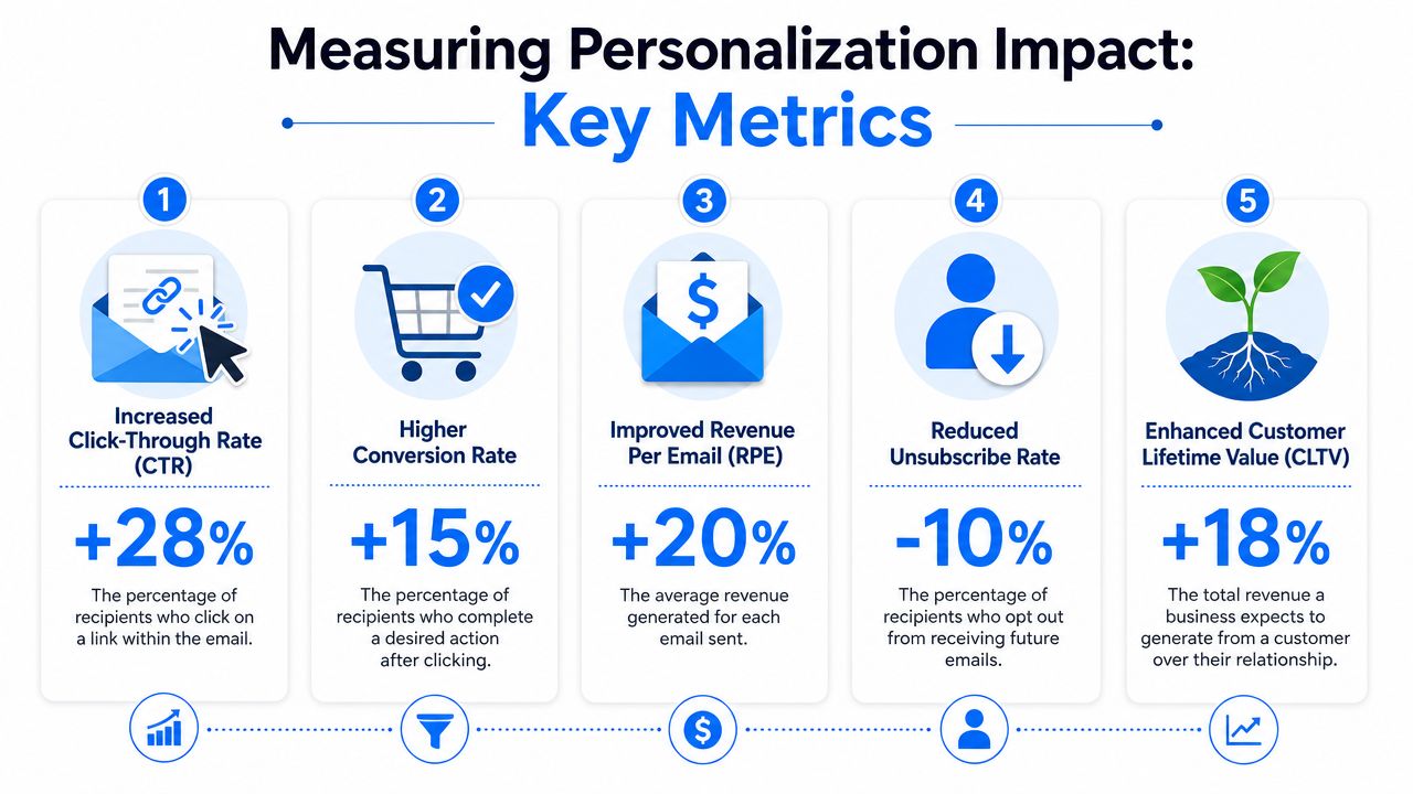 Personalization in Email Marketing Key Metrics