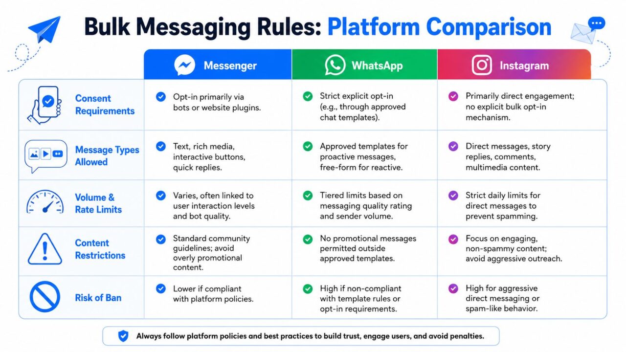 How to Send Bulk Messages Messaging Comparison