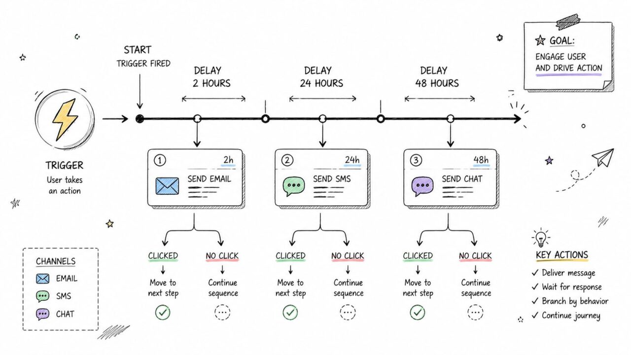 Marketing Automation Best Practices Workflow Diagram