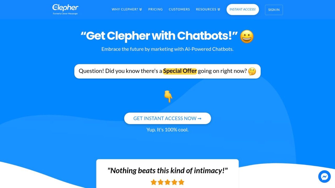 Marketing Automation Workflow Chatbot Landing Page