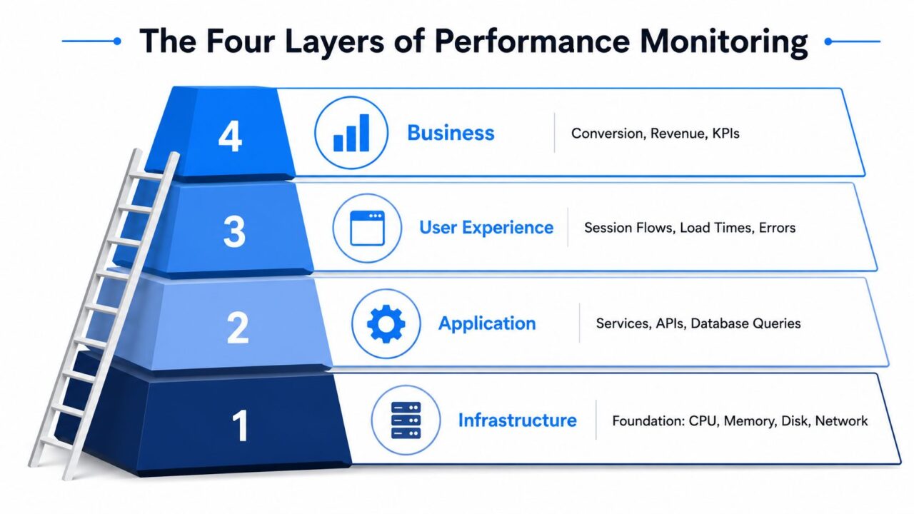 Performance Monitoring Pyramid Diagram