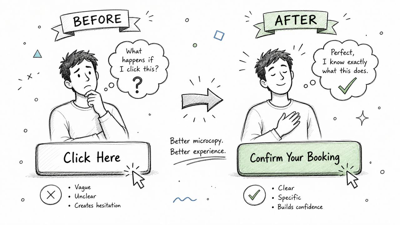 UX Writing Button Design