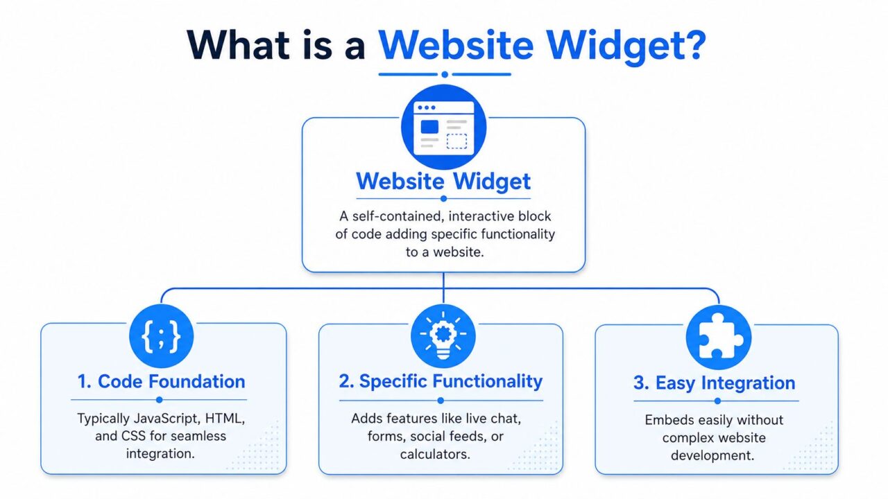 Website Widget Infographic