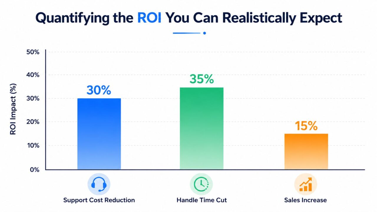 Conversational AI for Business ROI Chart