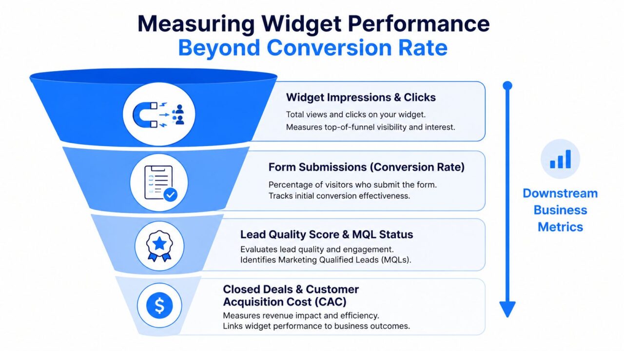 Lead Capture Widget Performance Funnel