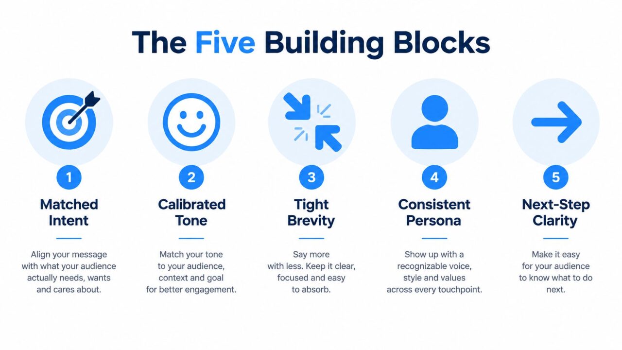 Chat Bot Responses Five Building Blocks