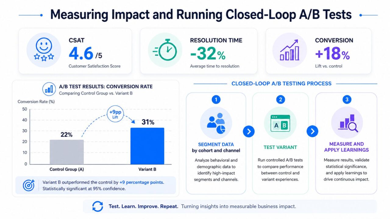 Customer Experience Optimization AB Testing Process