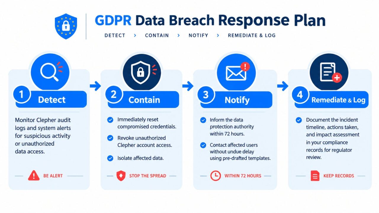 GDPR Compliance Checklist Breach Response