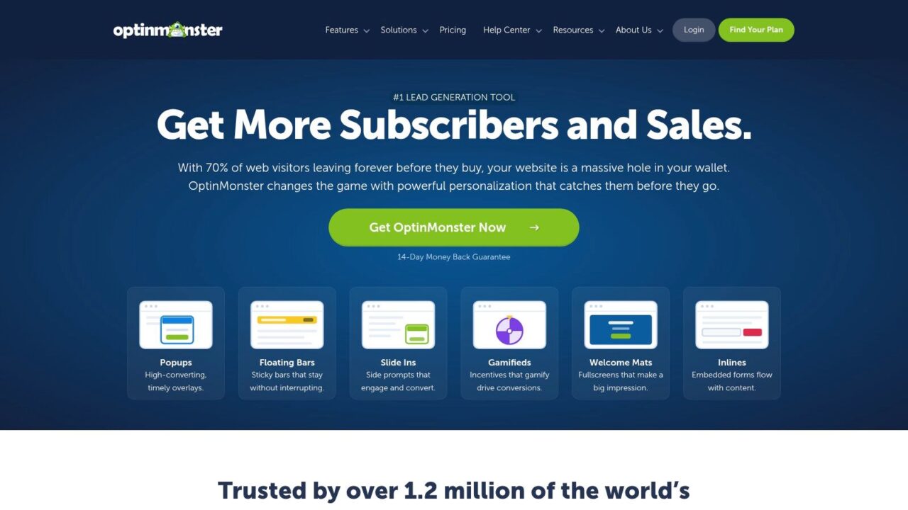 Lead Capture Software Landing Page