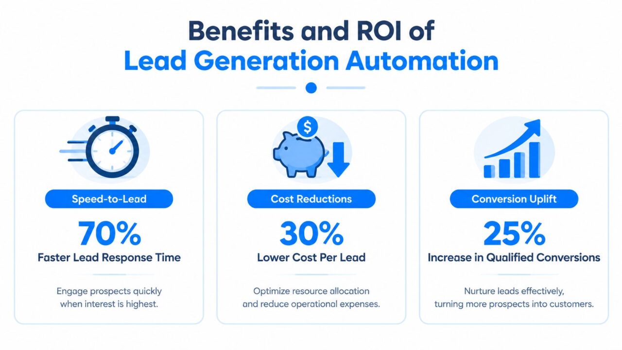 Lead Generation Automation ROI Infographic
